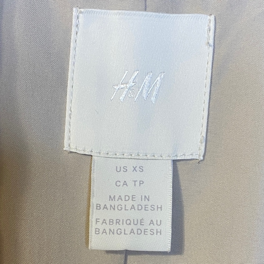 H&M Elegant Cream Women's Blazer Size XS - Picture 4 of 6